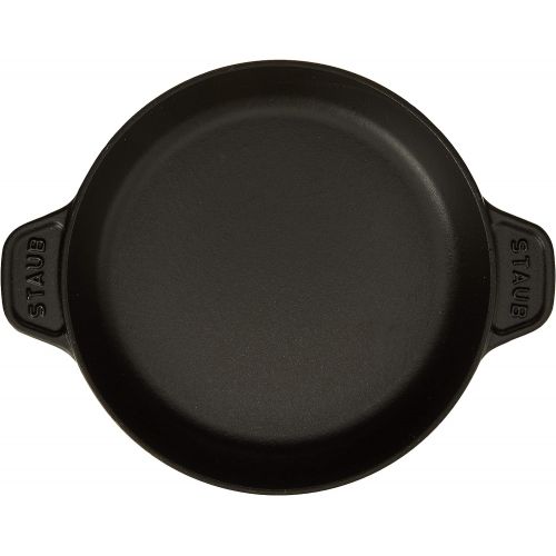  STAUB 1332025 Cast Iron Round Covered Baking Dish, 7.9-inch, Black Matte