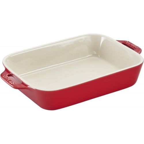  Staub 40508-646 Ceramics 4-pc Baking Dish Set-Cherry