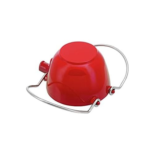  STAUB 1650006 Cast Iron Round Tea Kettle, 1-quart, Cherry