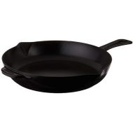 STAUB 1222625 Cast Iron Enameled Frying Pan, 10-inch, Black Matte