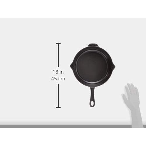  STAUB 1222625 Cast Iron Enameled Frying Pan, 10-inch, Black Matte