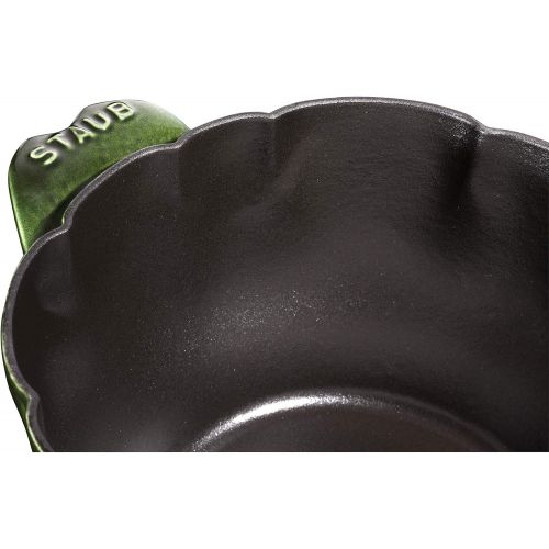  Staub Cast Iron 3-qt Artichoke Cocotte - Basil