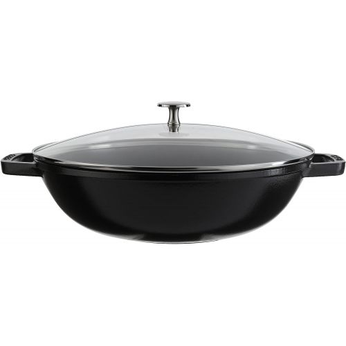  STAUB 1312923 Cast Iron Perfect Pan, 4.5-quart, Black Matte