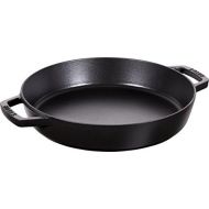 STAUB 1313425 Cast Iron Double Handle Fry Pan, 13-inch, Black Matte