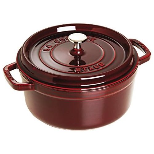  Staub 5 1/2-Qt. Round Dutch Oven Color: Grenadine