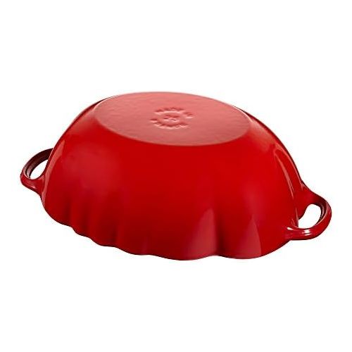  Staub 11712506 Cast Iron Tomato Cocotte, 3-quart, Cherry