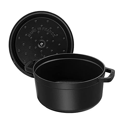  STAUB 1103025 Round Cocotte, 9 quart, Matte Black