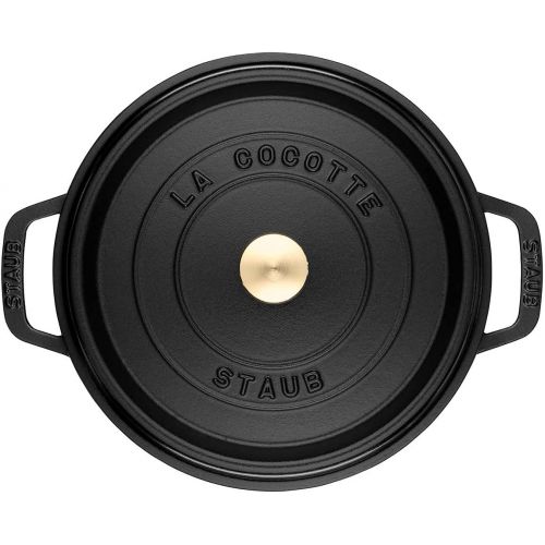  STAUB 1103025 Round Cocotte, 9 quart, Matte Black