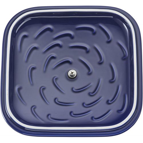  STAUB 40508-637 Ceramics Square Covered Baking Dish, 9x9-inch, Dark Blue