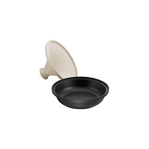  Besuchen Sie den STAUB-Store Staub 40509-395-0 Tajine mit Sockel, Deckel aus Keramik, 28 cm, aus Gusseisen, schwarz/creme