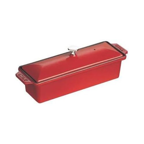  Staub 40509-575-0 Terrine, 30 x 11 cm, 1,45 L, Innen schwarz glanzend, schwarz