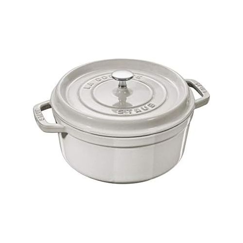  STAUB Schmortopf Truffe, rund, Weiss, 24 cm