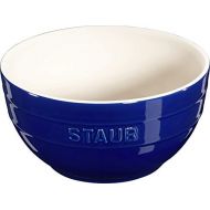 Staub Keramik 6 er Set Schale Schuessel Desertschale, gross dunkelblau 17 cm Ceramic