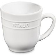Staub Keramik 4er Set Kaffeetasse Kakaotasse Teetasse gross Tasse Weiss 0,35 L