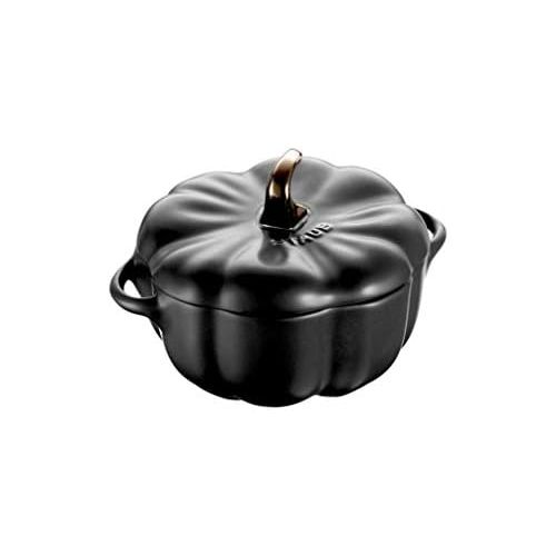  Staub 4er Set Kuerbis Cocotte Brater Ceramic Keramik 14,5 cm 5 3/5 schwarz