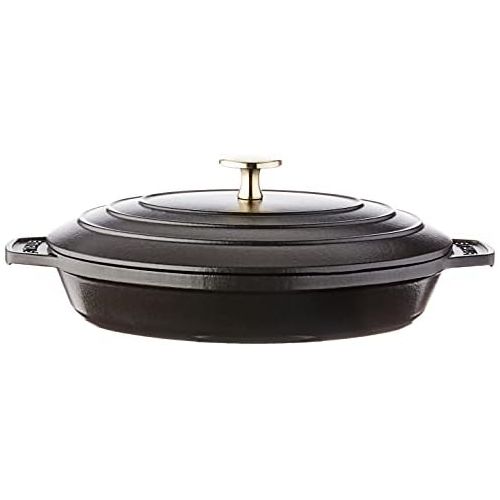  Staub Hot plate Oval Gusseisen Schwarz - Teller oval Gusseisen Schwarz 1 l 230 mm 170 mm