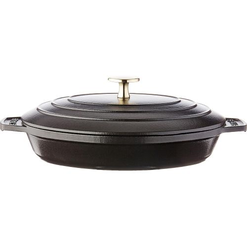  Staub Hot plate Oval Gusseisen Schwarz - Teller oval Gusseisen Schwarz 1 l 230 mm 170 mm