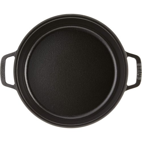  Staub Cocotte flach, breit, rund 4-quart matte black