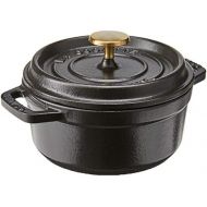 STAUB Stub Gusseisen-Cocotte, rund, 2,7 l, Mattschwarz