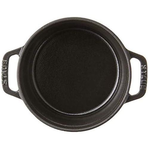  STAUB Stub Gusseisen-Cocotte, rund, 2,7 l, Mattschwarz