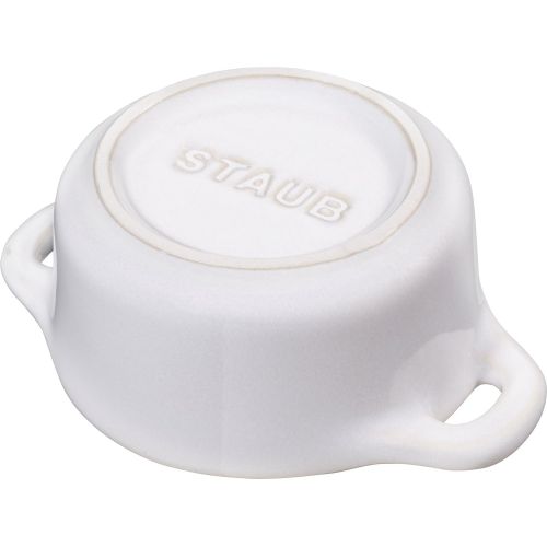  STAUB Mini Cocotte, rund Elfenbeinweiss 10 cm