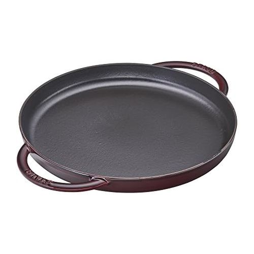  Staub Grillplatte rund 12-inch dunkelblau