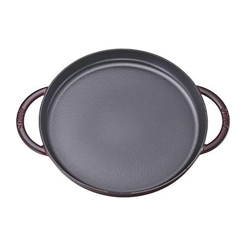  Staub Grillplatte rund 12-inch dunkelblau