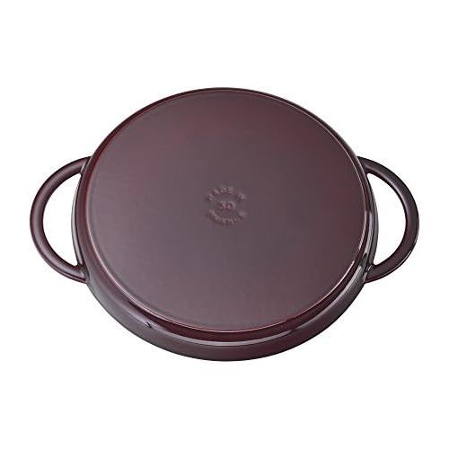  Staub Grillplatte rund 12-inch dunkelblau