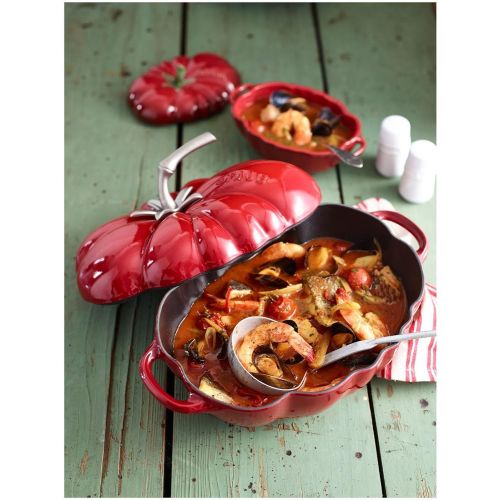  STAUB Tomaten-Cocotte, Gusseisen, 1,9 l, Kirsche