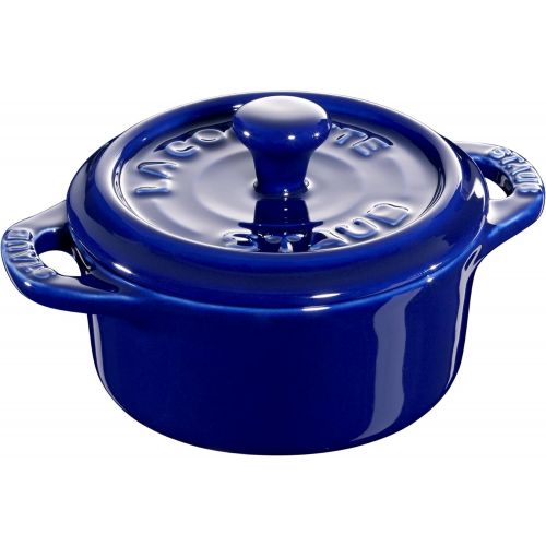  Staub Ceramics Mini-Cocotte-Set, rund, 3-teilig, rustikales Tuerkis