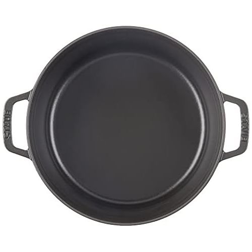  Staub 5 Quart Round Cocotte, Black by Staub