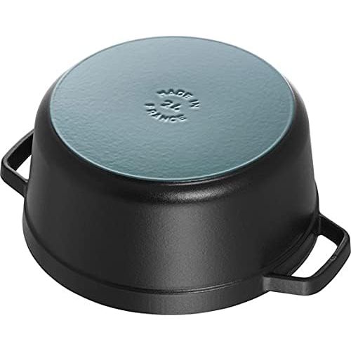  Staub 5 Quart Round Cocotte, Black by Staub