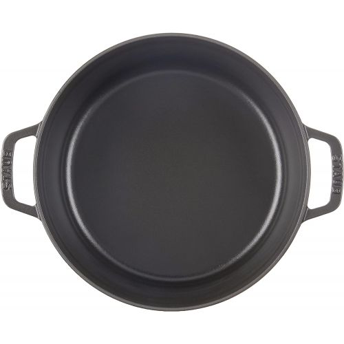  Staub 5 Quart Round Cocotte, Black by Staub