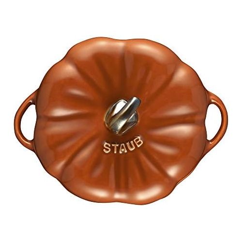  STAUB Ceramics Petite Pumpkin Cocotte, 473 ml, Burnt Orange