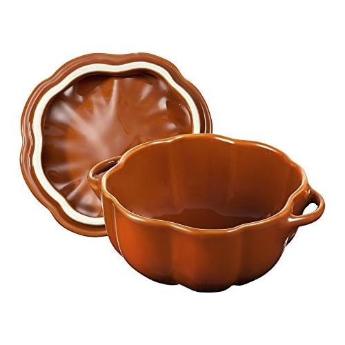  STAUB Ceramics Petite Pumpkin Cocotte, 473 ml, Burnt Orange