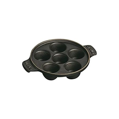  Staub 1301523 Escargot-Schale, Gusseisen, 14,5 cm, Mattschwarz