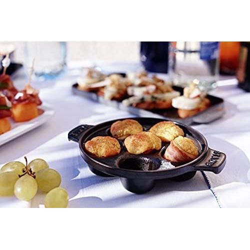  Staub 1301523 Escargot-Schale, Gusseisen, 14,5 cm, Mattschwarz