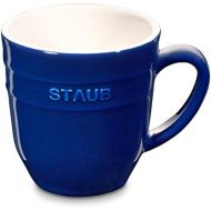 STAUB Keramik 4Stueck Kaffeetasse Kakaotasse Teetasse gross Tasse Dunkelblau 0,35 L