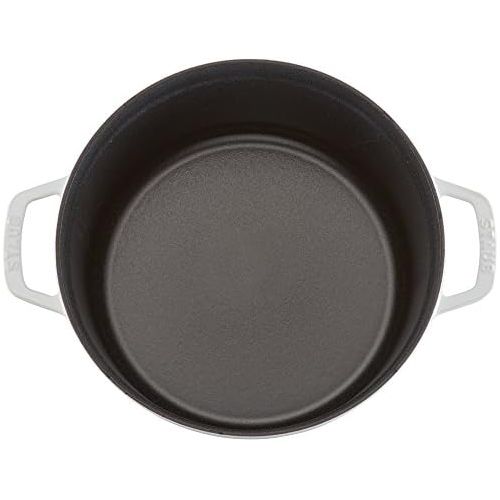  Staub Runde Cocotte 6-1/4-Quart weiss