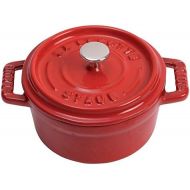 Staub Mini .25 Quart Round Cocotte, Cherry by Staub