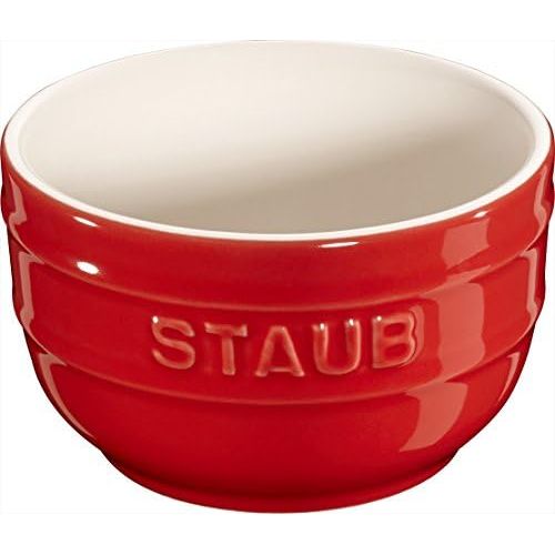  STAUB Keramik Dessertschale Auflaufform Foermchen, rund, 6er Set Kupferrot 8 cm