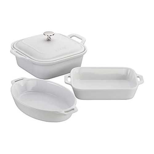  Staub Ceramics Backformen-Set, Weiss, 4-teilig