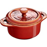 Staub Keramik 6er Set Dessertschale Auflaufform Mini Cocotte, rund Kupferrot 10 cm