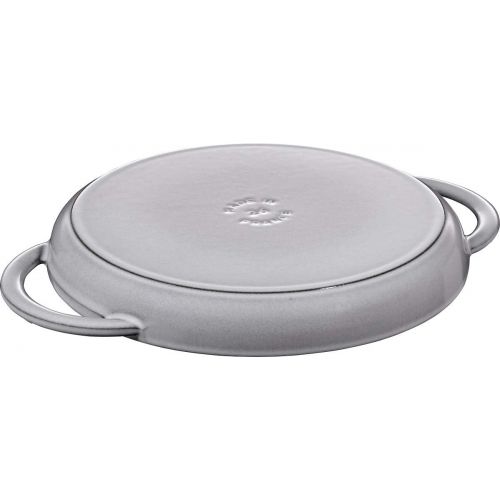  STAUB rund 26 cm grau Grillpfanne, Gusseisen