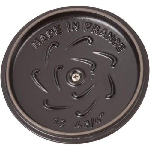  Staub Petite Franzoesischer Ofen, Gusseisen, 1,7 l, Mattschwarz