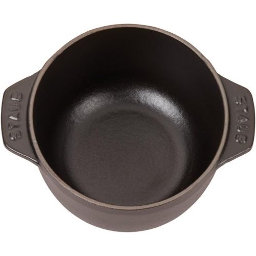  Staub Petite Franzoesischer Ofen, Gusseisen, 1,7 l, Mattschwarz