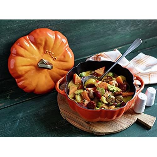  STAUB Pumpkin Cocotte, Gusseisen, 3,5 l, Burnt Orange