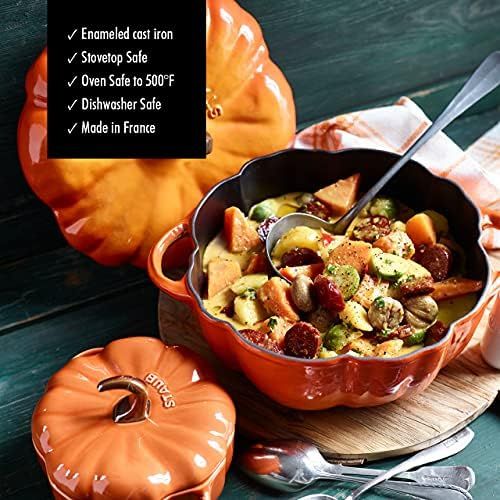  STAUB Pumpkin Cocotte, Gusseisen, 3,5 l, Burnt Orange