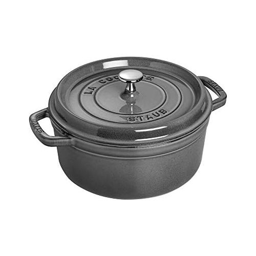  Staub 1102418 Kokotte, rund, Graphitgrau