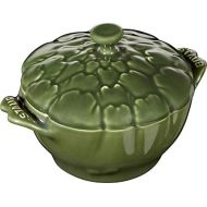STAUB - Artischoke - Auflaufform, Suppenteller, Cocotte - Keramik - Farbe: Gruen - Volumen: 0,5 Liter